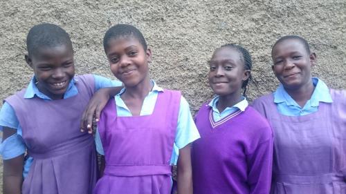 Meet Nadia (second from right) and her friends-Deputy headgirl at Good Hope Primary School